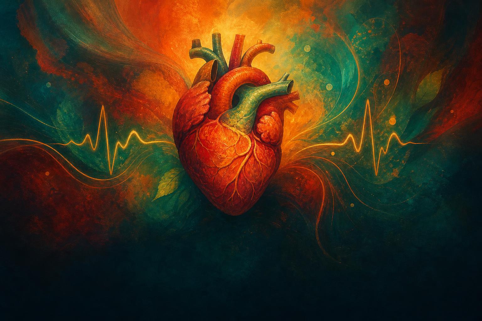 Heart painting for Dr. Srinath Kidambi cardiologist interview